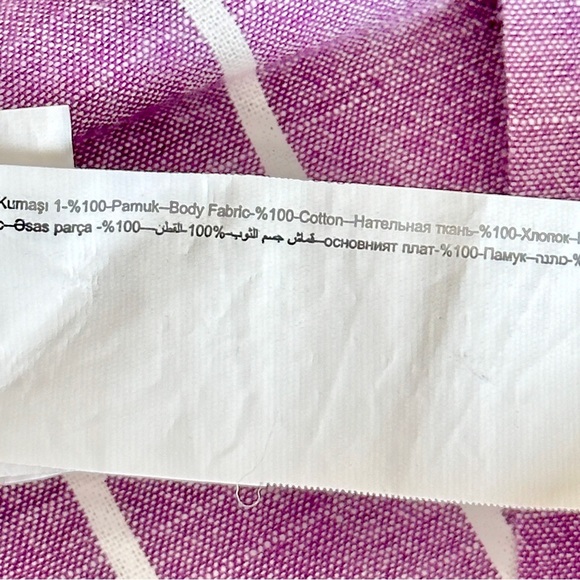 Purple Pin Stripe Button Down Top - Picture 6 of 7